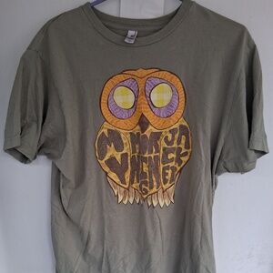 My Morning Jacket Band 90s Graphic Military Green T Shirt Large Anvil US Made